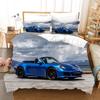Sports Car Duvet Cover Sets Race Car Bedding Sets With Pillowcases For Teens Kids Boys Cool Bedroom Decor 2/3pcs Bedclothes