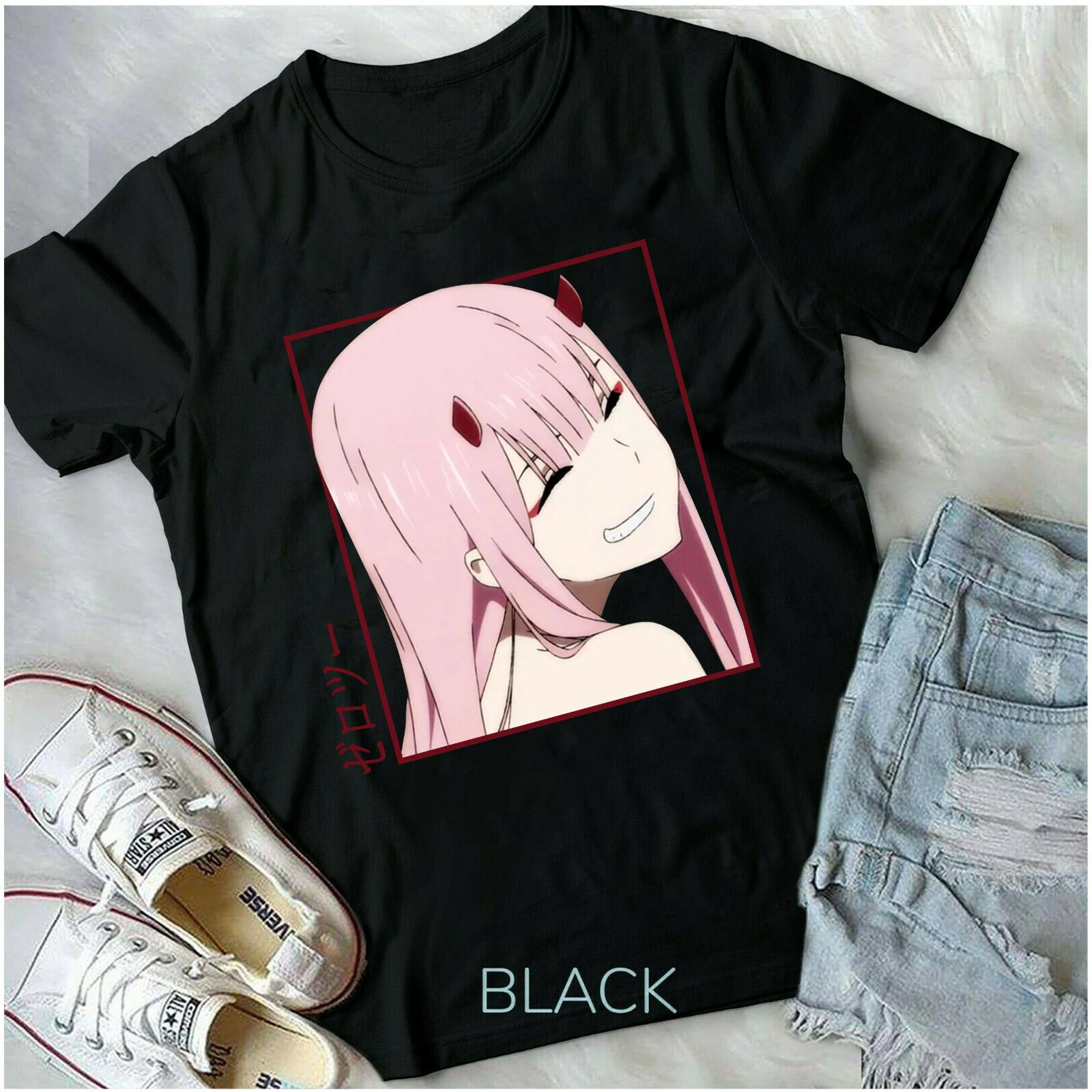 Футболка Zero Two, Аниме Эстетика Аниме, Подарок, Kawai Vaporwave, Унисекс Футболка Zero Two XXL