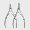 Japanese-Style 3mm Precision Dead Skin Scissors for Professional Nail Salons, Includes 10 or 12 Sharp Blades