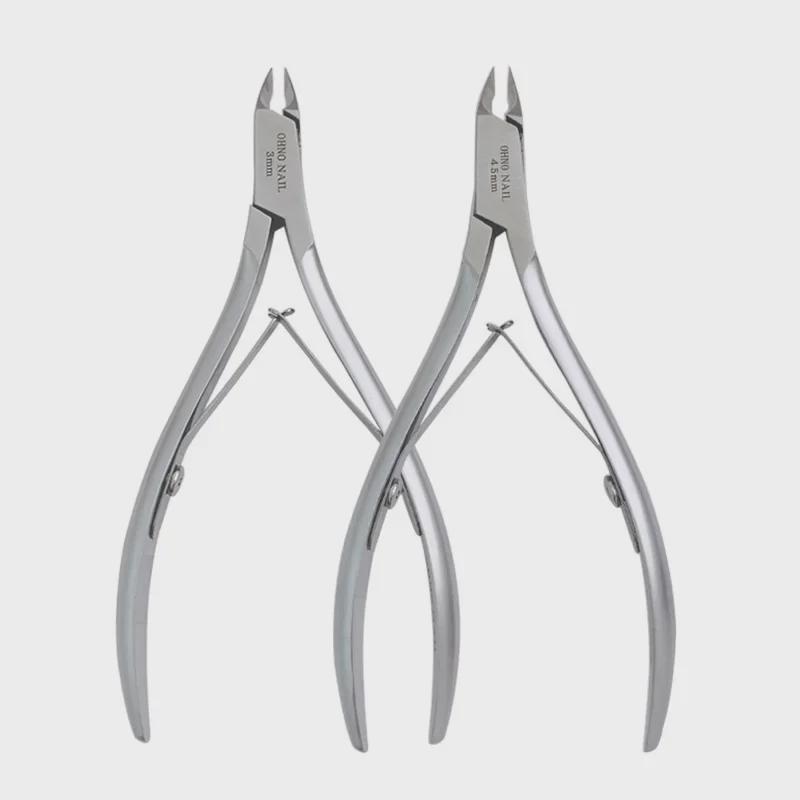 Japanese-Style 3mm Precision Dead Skin Scissors for Professional Nail Salons, Includes 10 or 12 Sharp Blades