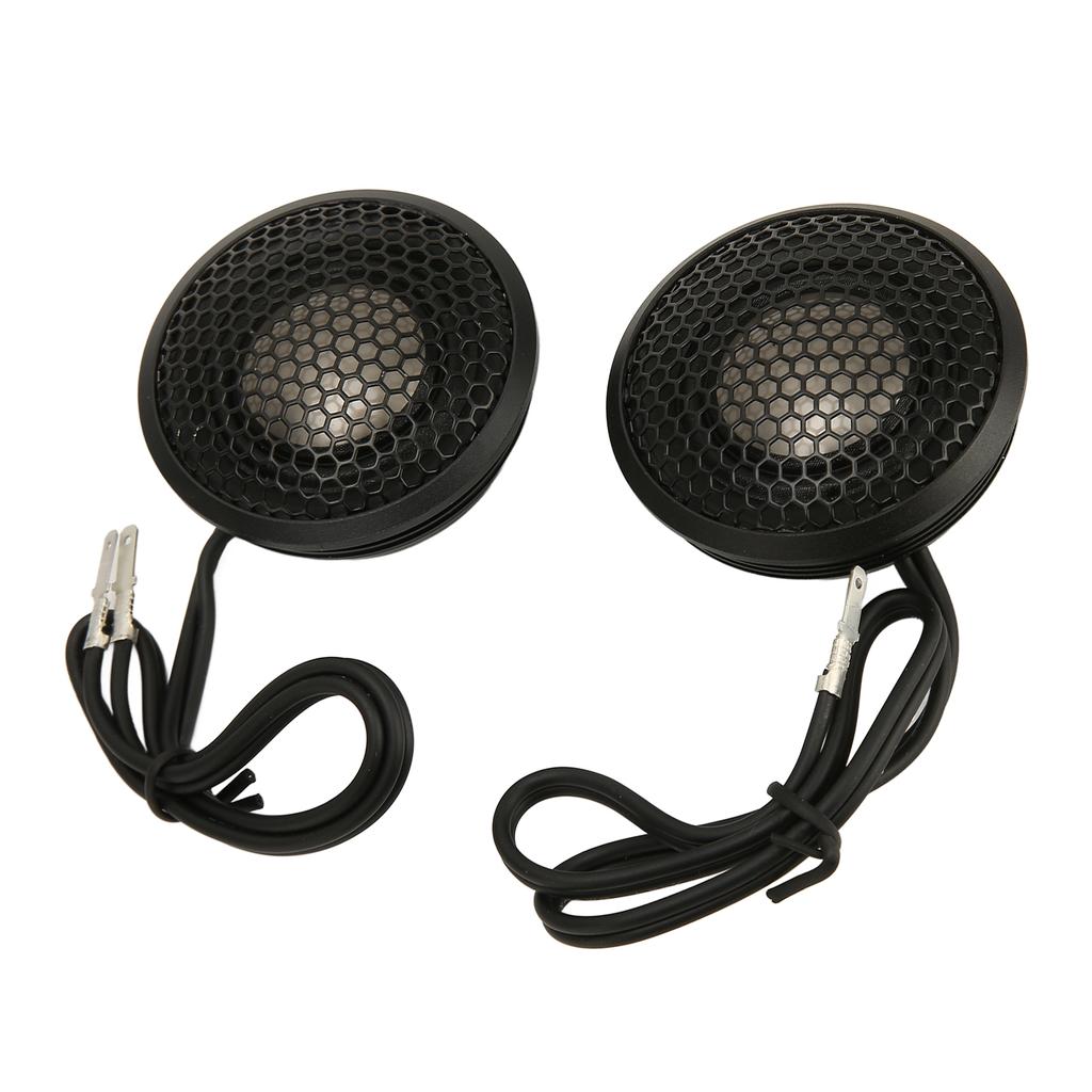 2 stk Bildiskant Hifi Svart Kompakt Struktur 150W Dome Diskant med Base for Alle Biler o