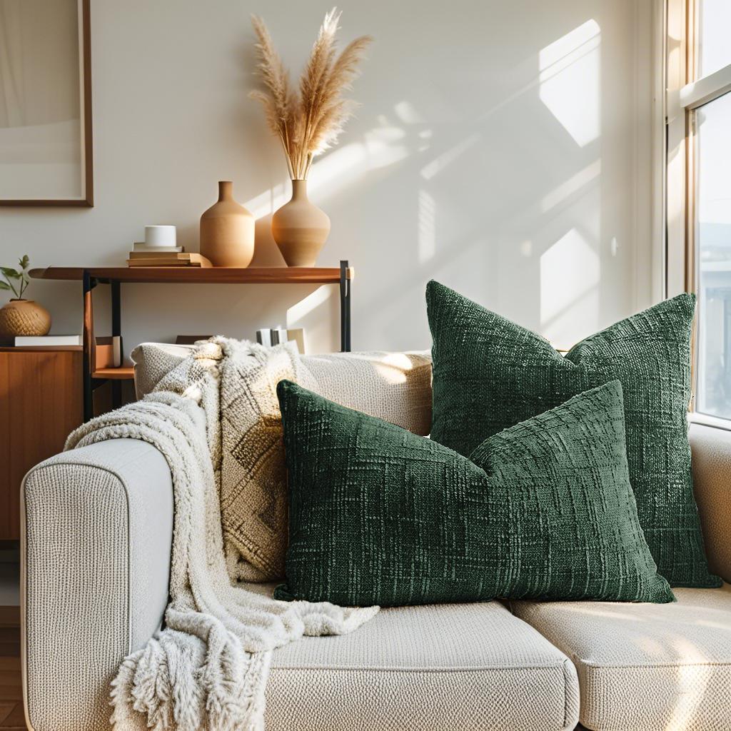 

Чехол для подушки из шенилловой пряжи для гостиной, дивана, большой кровати, спинки, автомобиля, отеля 30 * 50Cm without core