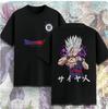 Dragon Ball 2026 Summer 100 Cotton Son Gohan Printed Casual Sports Fitness Tshirt Vintage Harajuku Neutral Kids Tshirt Top
