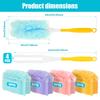 Duster for Swiffer Double Sided 360° Electrostatic Precipitator with Replaceable Dust Collector Head Disposable Feather Duster