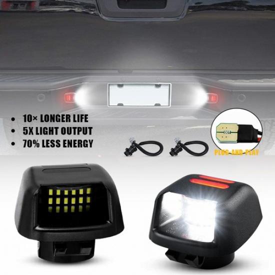 LED License Plate Light Lamp Socket Harness For Nissan Frontier Armada Titan