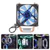 CPU Cooling Fan Double Row Heat Tube 3 Pin Interface Computer Accessories(blue Light)