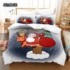 Set Biancheria da Letto Natalizio Set Copripiumino Set Biancheria da Letto 3d Stampa Digitale Biancheria da Letto Queen Size Set Biancheria da Letto Design alla Moda