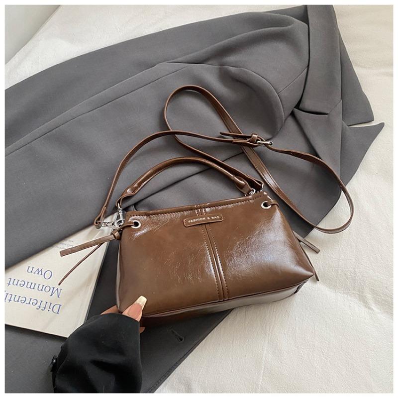 Simple Messenger Bag, New Women's Commuter Casual Fashion Trendy Portable Retro Shoulder Small Square Bag