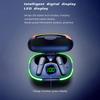 TWS Pro80 Bluetooth 5.3 Kopfhörer Kabellose Kopfhörer HiFi Stereo Headset mit Mikrofon LED-Anzeige Sport-Ohrhörer für Telefon