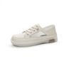 2025 new women's shoes leather little white shoes spring and summer casual shoes children soft sole soft surface breathable mesh shoes