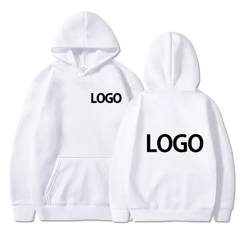 2025 80% Polyester and 20% Cotton Pictures Text TeamMen's Women's Hooded Sweaters, Loose Custom Logo  Casual Clothing