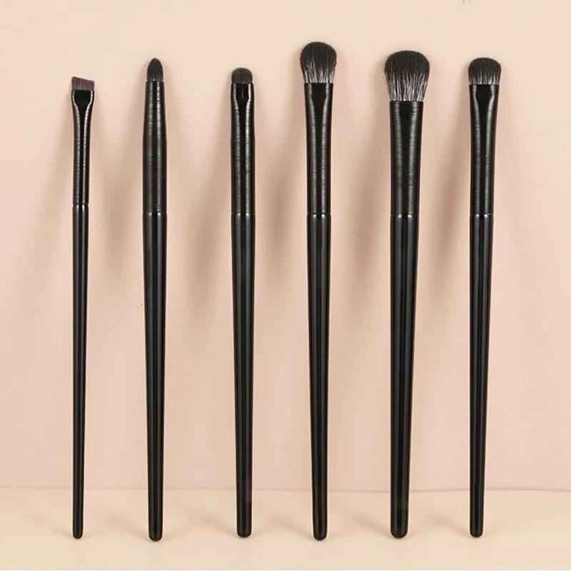 

6PCS Eyes Makeup Brushes Set Professional Soft Contouring Eyeshadow Eyeliner Eyebrow Brush Women Facial Beauty Cosmetic Tool