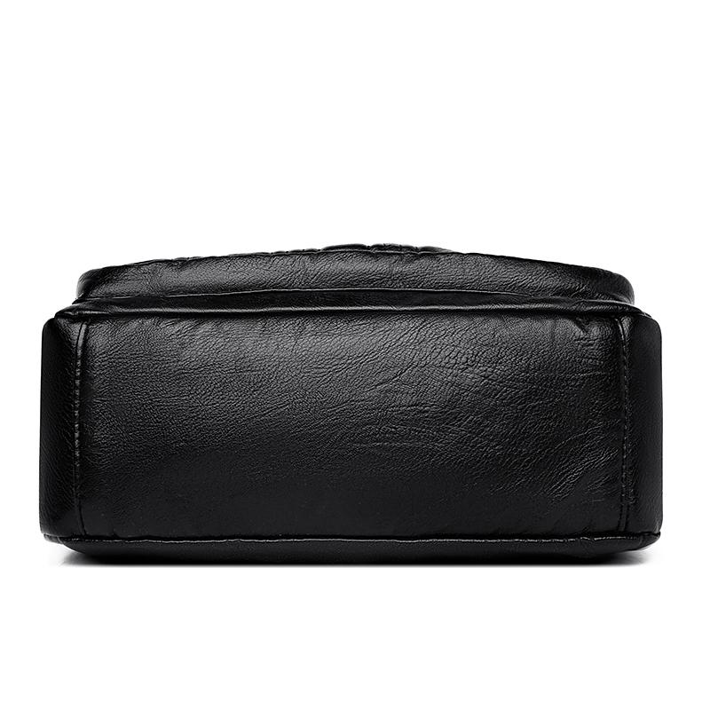 Soft Leather Mother Bag Women's Crossbody Bag Multi-Layer Large Capacity Shoulder Bag