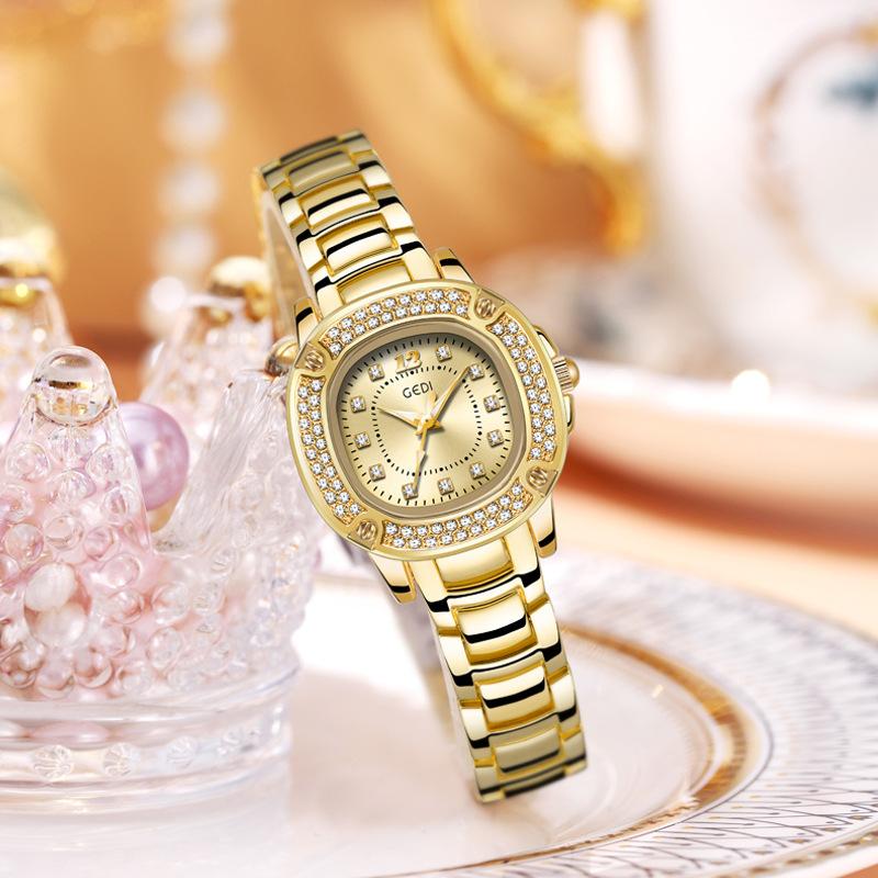 Light Luxury Full Diamond Women'S Watch Fashion Gypsy Star Steel Belt Women'S Watch Niche High-End Quartz Watch