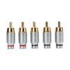 5pcs RCA Connector Universal Metal Soldering Audio Video Cable Connector Speaker Plug