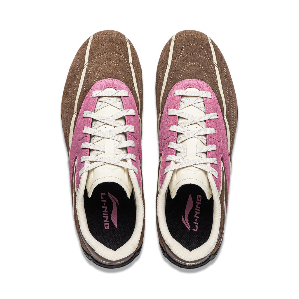 Sneakers Li-Ning Film Pulse2 Casual Shoes Women's Low-top Rich And Smooth Brown/Berry Pink