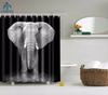 Elephant Octopus Owl Deer Horse Zebra Animals Printed Shower Curtains Bathroom Curtain With Hooks 180X180Cm