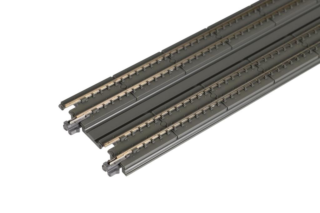 KATO N Gauge Double Track Slab Straight Track 248mm Railway Model Supplies (2 Pieces) 20-006