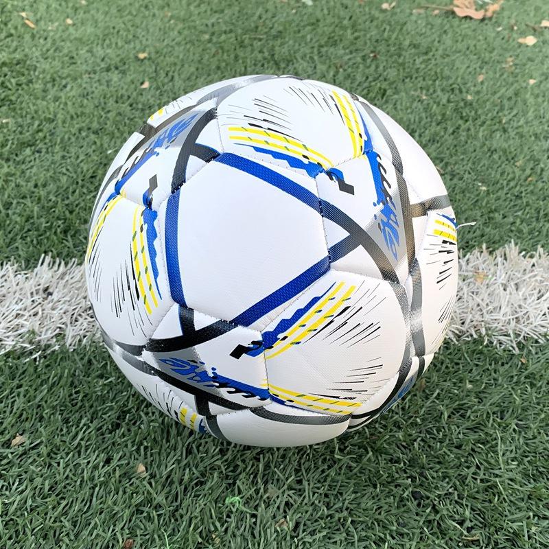 Size 5 Machine-Stitched Soccer Ball Black White Thicken Durable for School Exam Match Training Size 4 3 for Kids Students