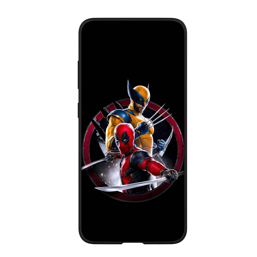 for Samsung Galaxy S25 S24 S23 iPhone 17 16 15 Xiaomi Redmi Note 14 13 12 11 Plus Pro Max A57 Phone Case Cartoon Deadpool Wolverine OPPO Huawei Cover