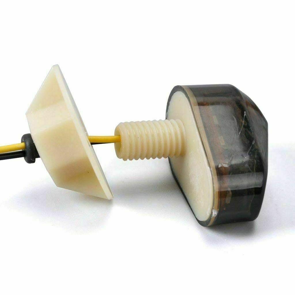 Smoke Lens Motorcycle Turn Signal Lights Waterproof 12 V