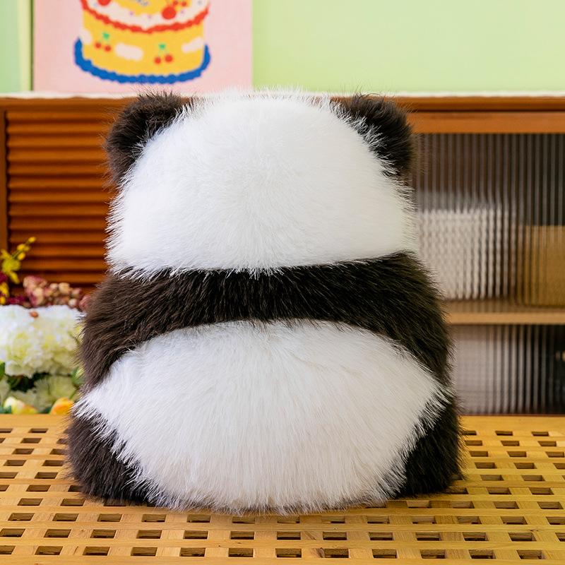 

Плюшевая подушка-поддержка для поясницы в виде панды - Милое украшение для дивана и подарок на день рождения 45cm (0.36kg) чёрный/белый