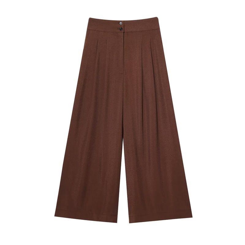 Kaslead New Arrival Women's Fashion Style Blended Double Breasted Vest Casual Pants 8056586 2365586