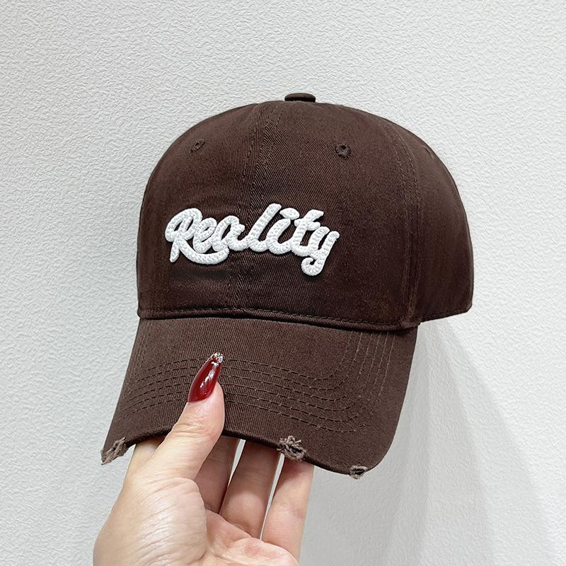 

Винтажная рваная бейсболка, потертая, потертая, папины шляпы, вышитые буквы, унисекс, хип-хоп, солнцезащитные шляпы для женщин и мужчин Adjustable