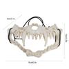 Scary Mask Halloween Mask Skull Mask Latex  Tooth Type  Waterproof Adjustable Scary Mask for Party Festival Theater