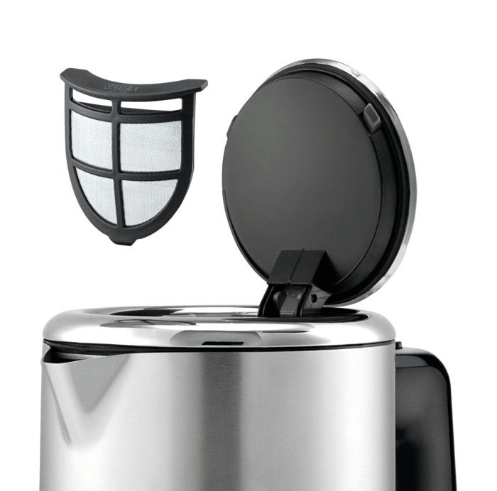 Bouilloire électrique wmf lono - 1,6l inox - puissance 2400w - filtre anti-calcaire amovible