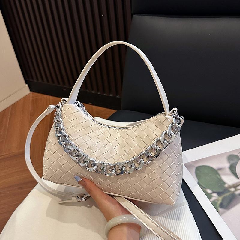 Premium small bag women's new woven chain hand bag versatile shoulder messenger bag