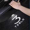 Car Door LED Logo Projector Puddle Lights HD Welcome Light 3D Laser Ghost Shadow Light Auto Accessories For Tesla Model Y 3 S X