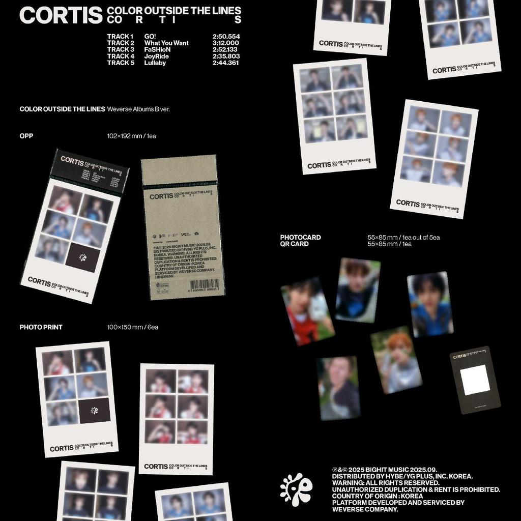 Cortis COLOR OUTSIDE THE LINES Weverse Albums