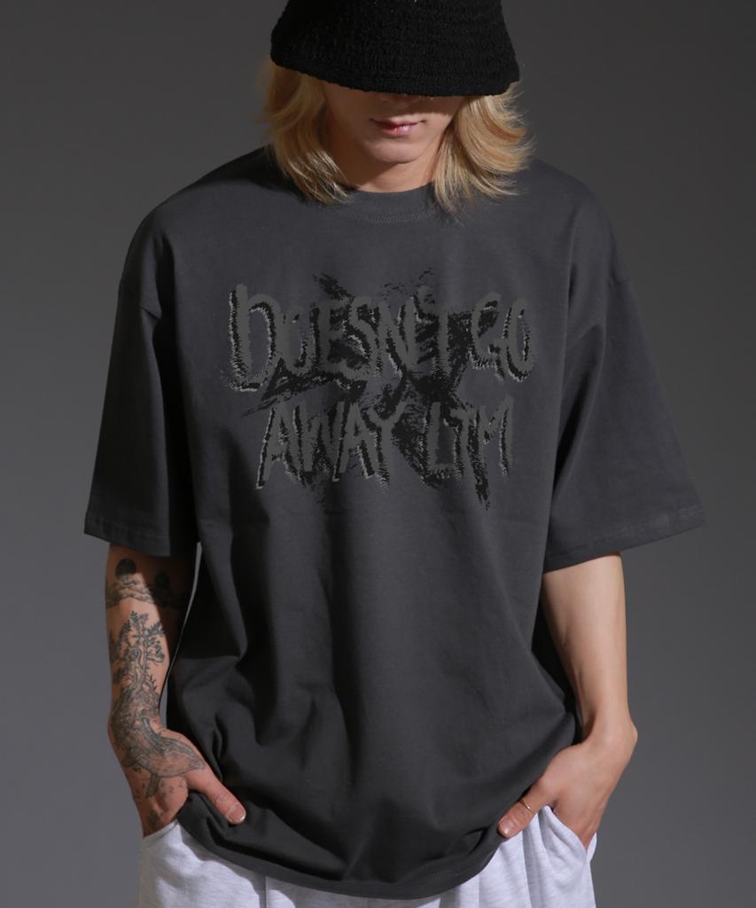 LIKE THE MOST Away Ltm Round Over T-Shirt_Charcoal
