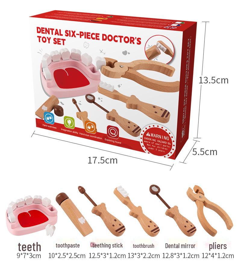 Kids' Dental Role-Play Set: Brushing & Tooth Extraction Educational Toy for Aspiring Little Doctors