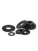 Soft Black Silicone Rubber Shock-Absorbing Waterproof Gasket Washer - High-Temperature Resistant Seal Ring.