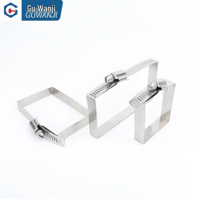Guwanji 304 Stainless Steel Square Cable & Pipe Clamp