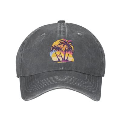 Summer Tropical Baseball Caps for Unisex Women Adjustable Fashion Casual Trucker Hats for Outdoor Fishing Activities