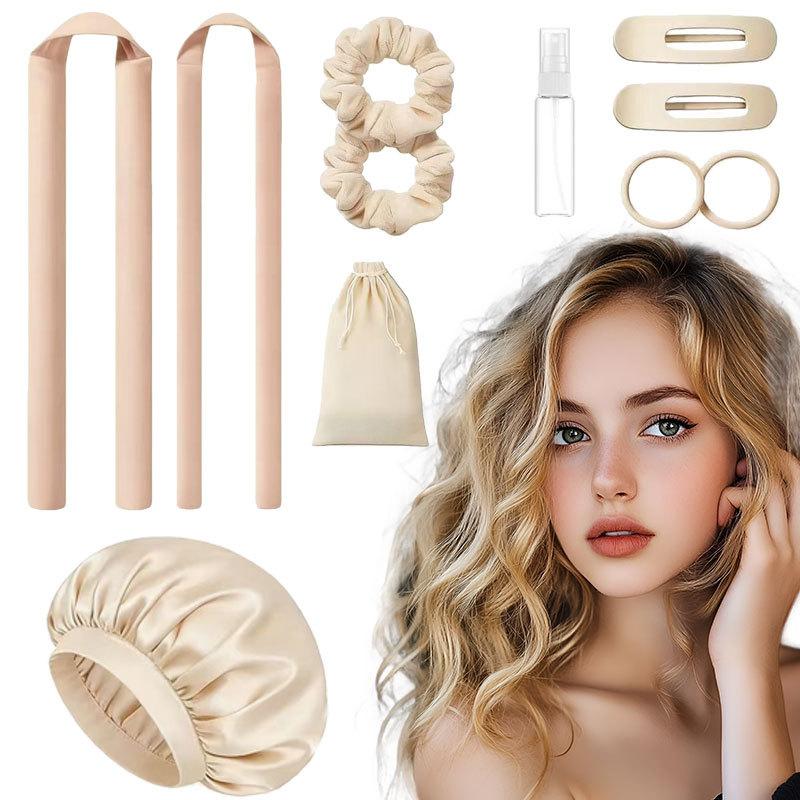 Neuer hitzefreier Lockenstab, fauler Schlafwickler, Haarnadel, Nachtmütze, Locken-Haarset, Wellen-Artefakt.