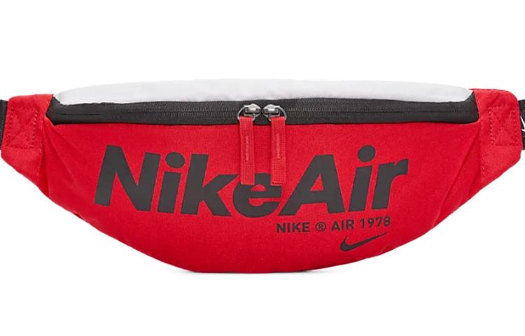 Nike Heritage Polyester Fanny Pack Regular Unisex University Red CT5226-657