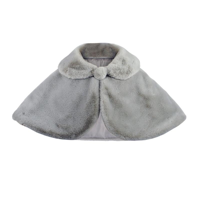 Накидка для подружки невесты Детская теплая накидка Детская верхняя одежда Шаль Зимние аксессуары для особого случая M