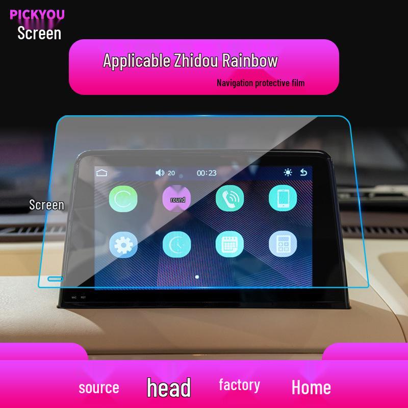 ZhiDou Rainbow Navigation Display Screen Protector - Anti-Scratch Tempered Film for 25 Models
