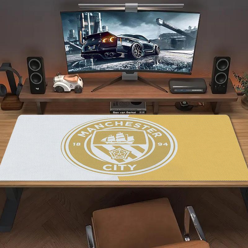 Manchester City Football Club Print Cushion Non-slip Laptop Tablet Big Mousepad XXL Mat Mini PC Playmat With Lock edge
