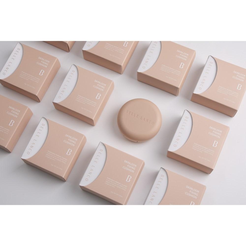 Belle Lanco Skin Look Fixing Cushion Pact, No. 21 Peach, 1 Pc.