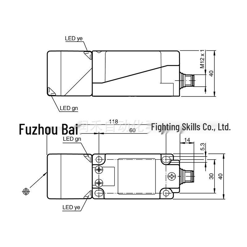 P+F NBN40-U1-A2-T-V1 Rotatable Inductive Proximity Sensor, New Original NBN40-U1-A2-T-V1