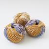 3 balls of raw wool gradient medium 100g superwash made in Beige x Purple x Blue yarn, dyed, weight, (approx. 215m), 50% wool, 50% acrylic, Italy,