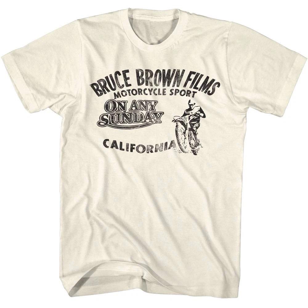 Bruce Brown Films Motorcycle Sport Men s T Shirt XL