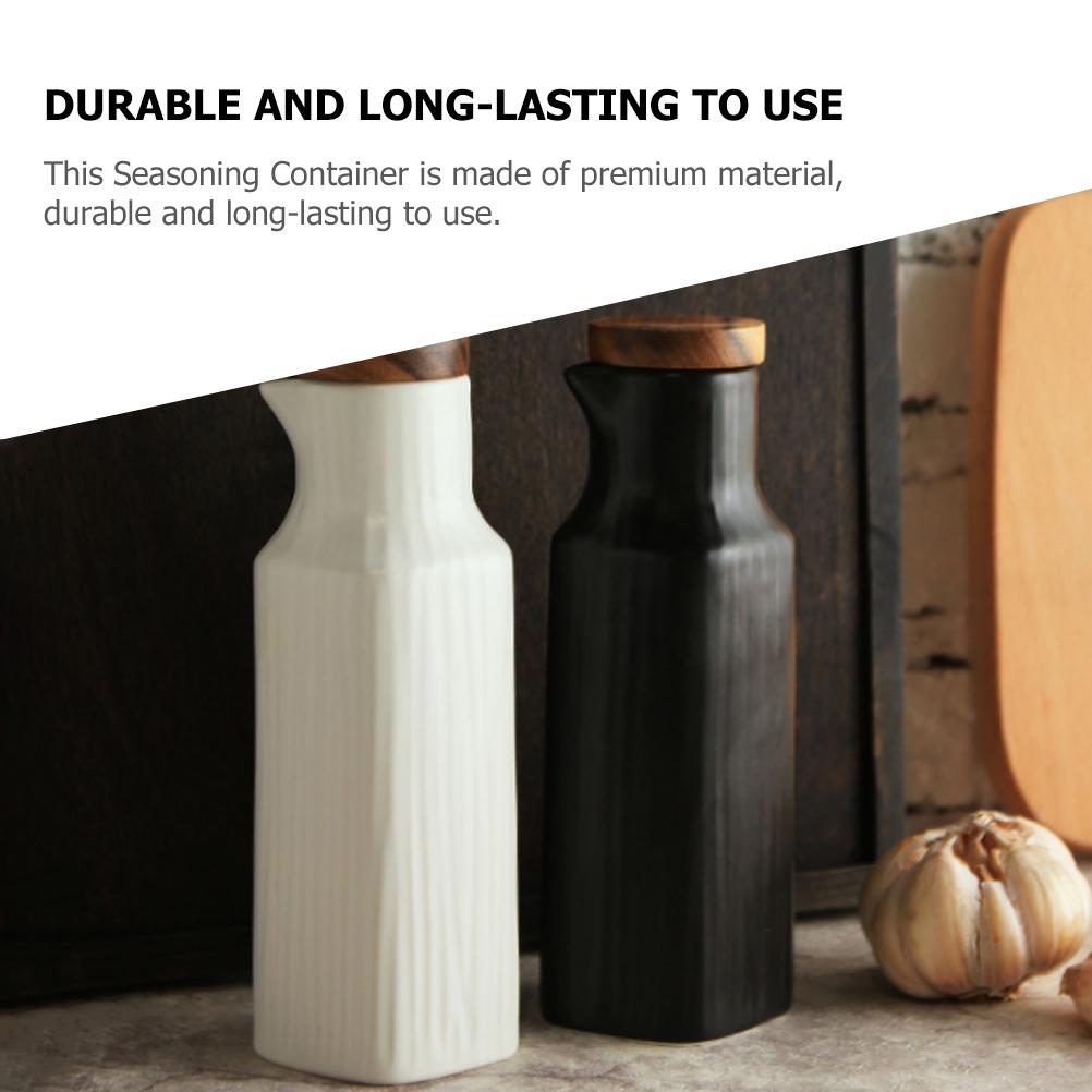 Ceramic Seasoning Pot Sauce Container Syrup Decorative Holder Oil Dispenser Soy Dressing Household Bottle