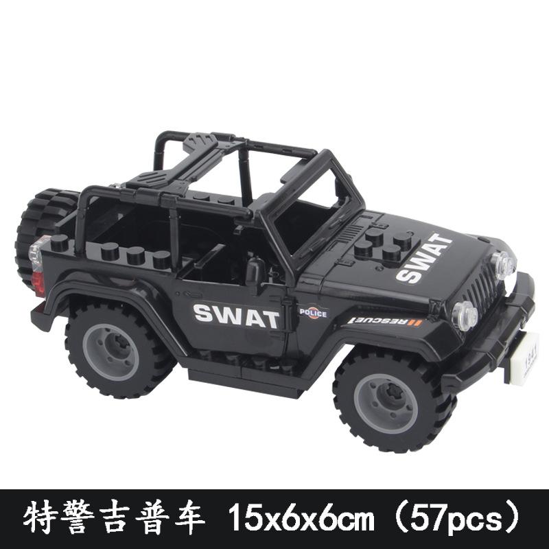 WW2 Military Humvee Jeep H1 2 Modes Armored Vehicle Army Car Building Blocks Bricks Classic Model Figure Moc Toys Boys Kids Gift