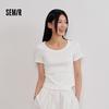 Semir Women's Slim Fit Cooling Cropped T-shirt